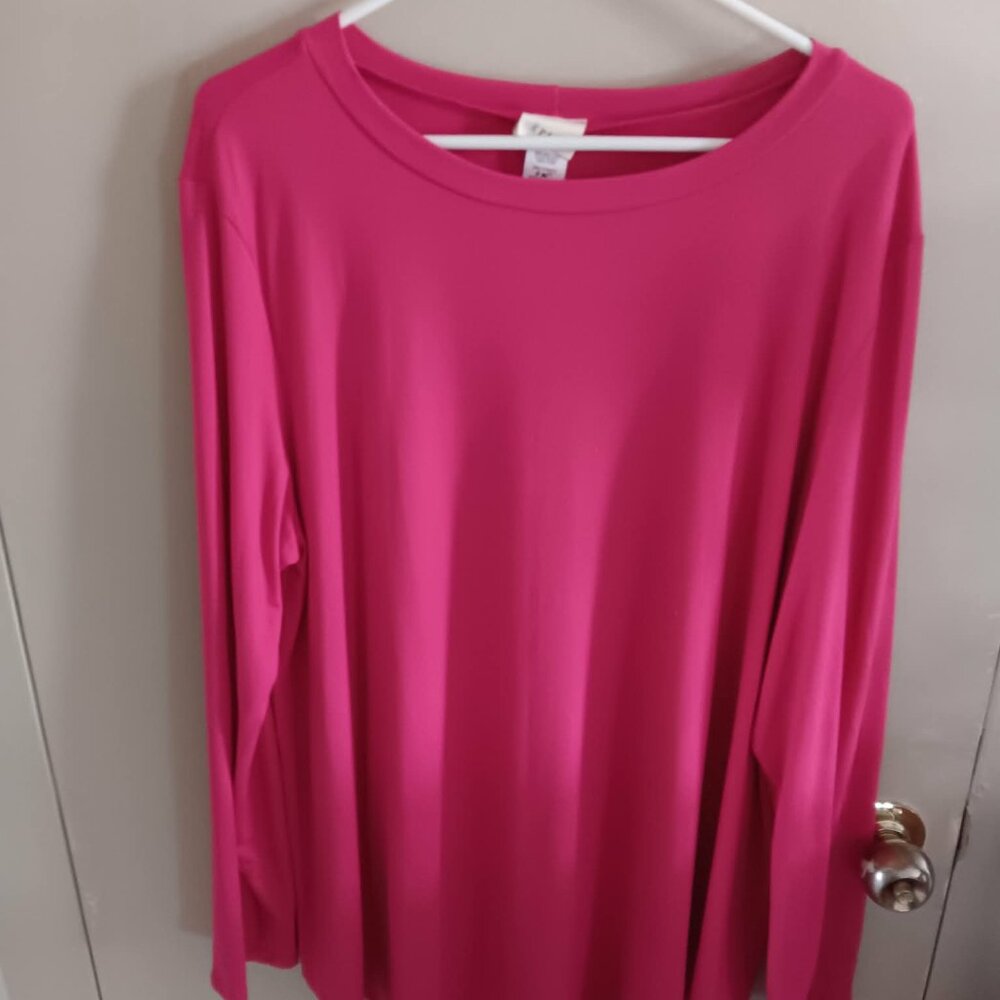 woman's pink tunic 3X